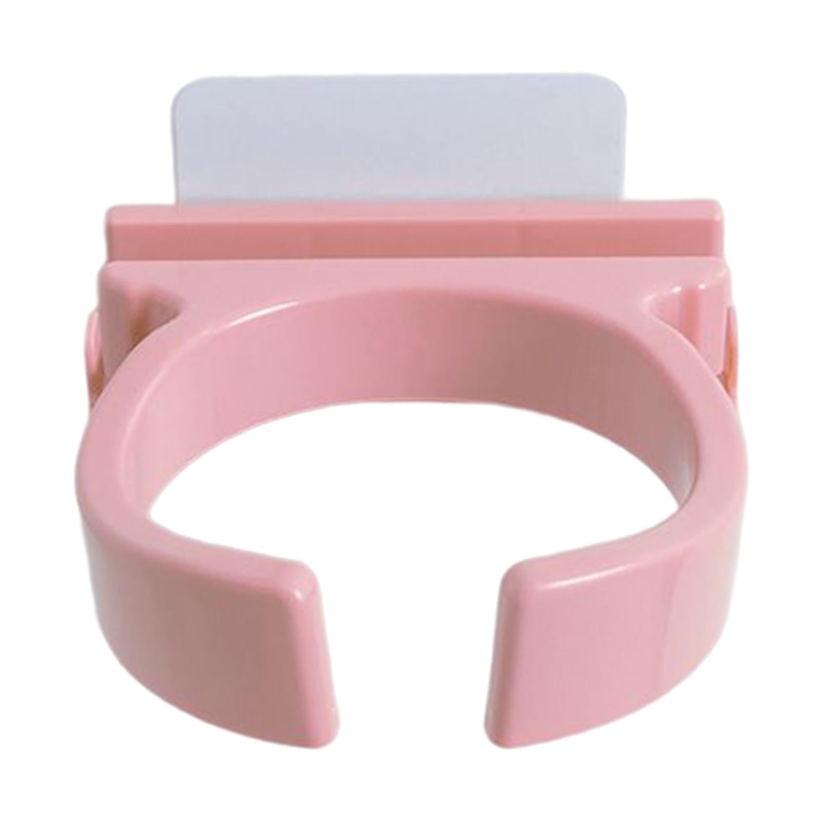 Blow Dryer Holder Self Adhesive ABS Organizer for Washroom Dormitory Bedroom Pink