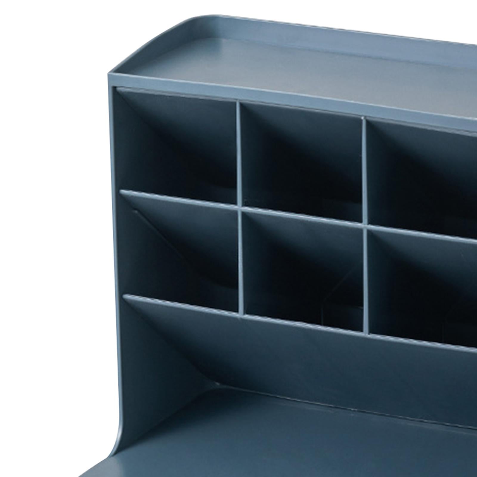 Multipurpose Pen Holder with Drawer Office Caddy for Office Dark Blue