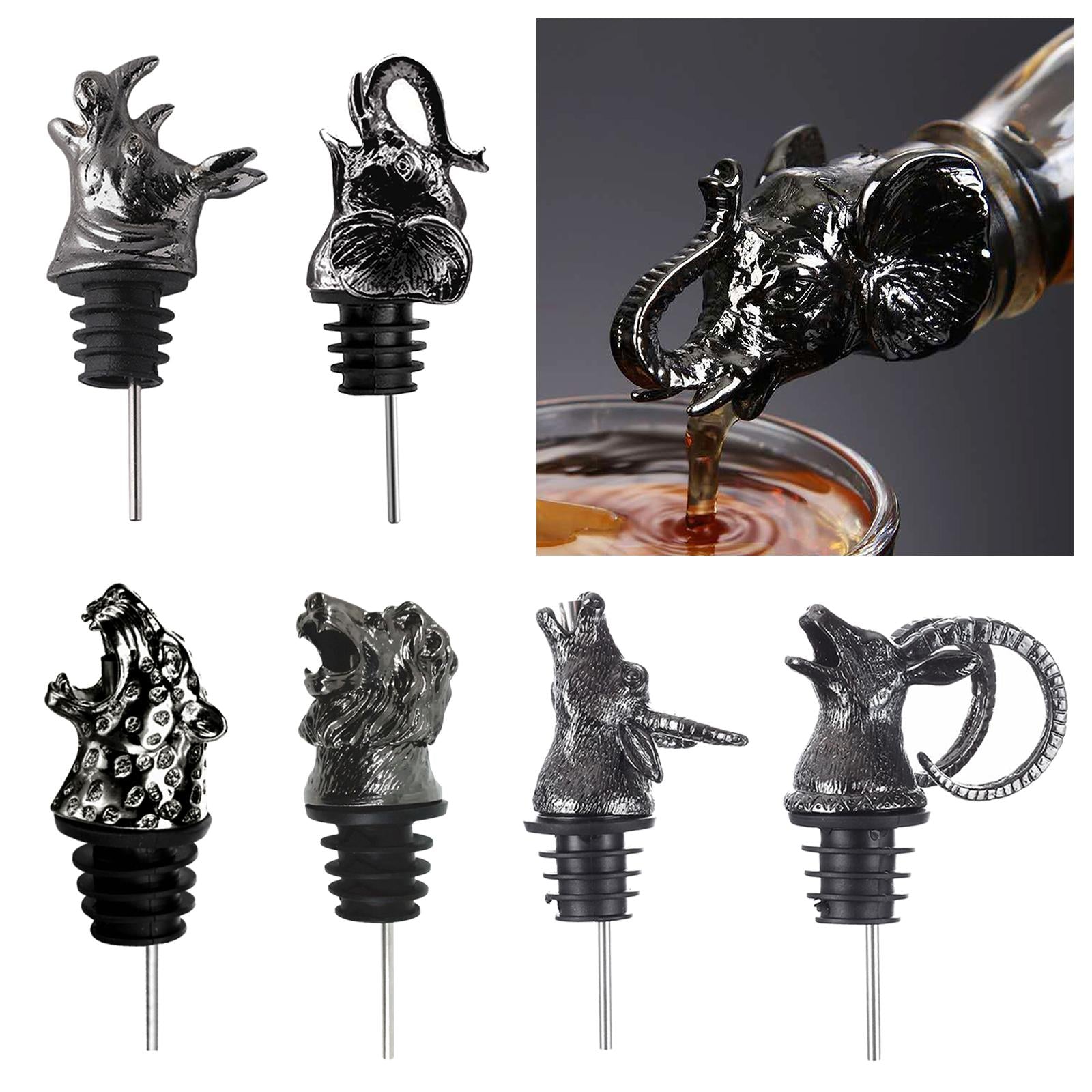 Stainless Steel Wine Pourer Wine Pourer Spout Stopper for Party Rhino
