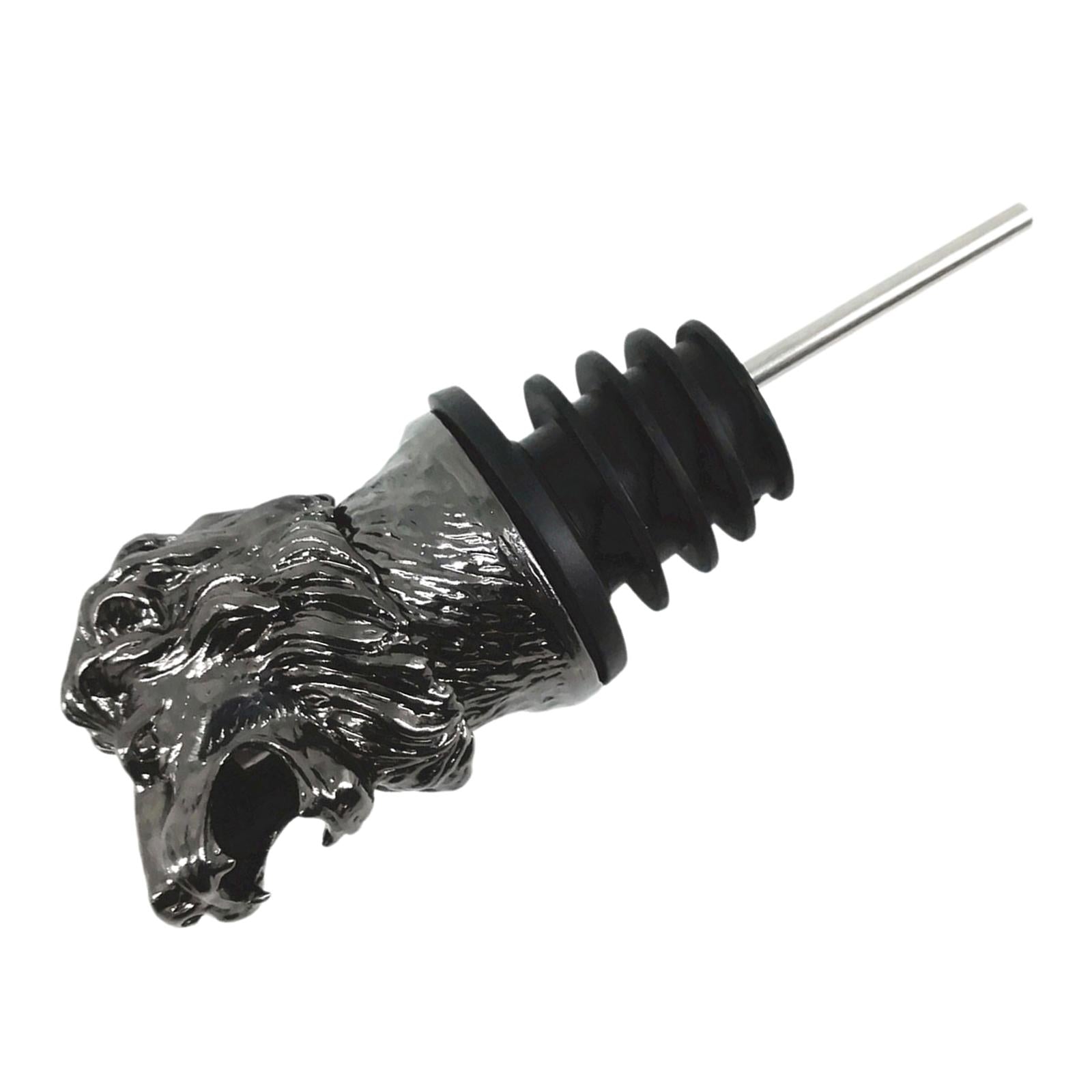 Stainless Steel Wine Pourer Wine Pourer Spout Stopper for Party Lion