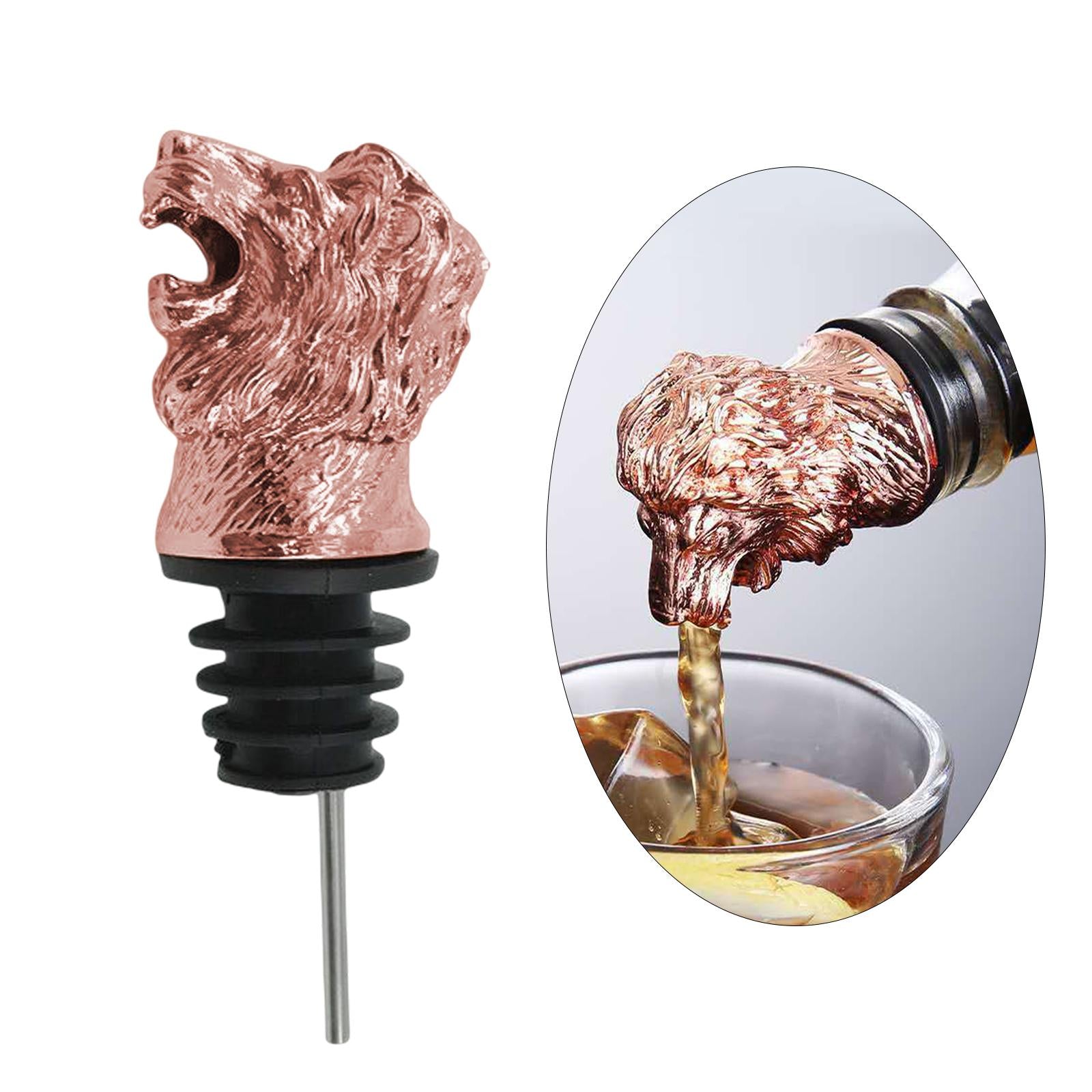 Wine Aerator Pourer Liquor Pourer Wine Stopper Wine Pourer for Club Bar Home Lion