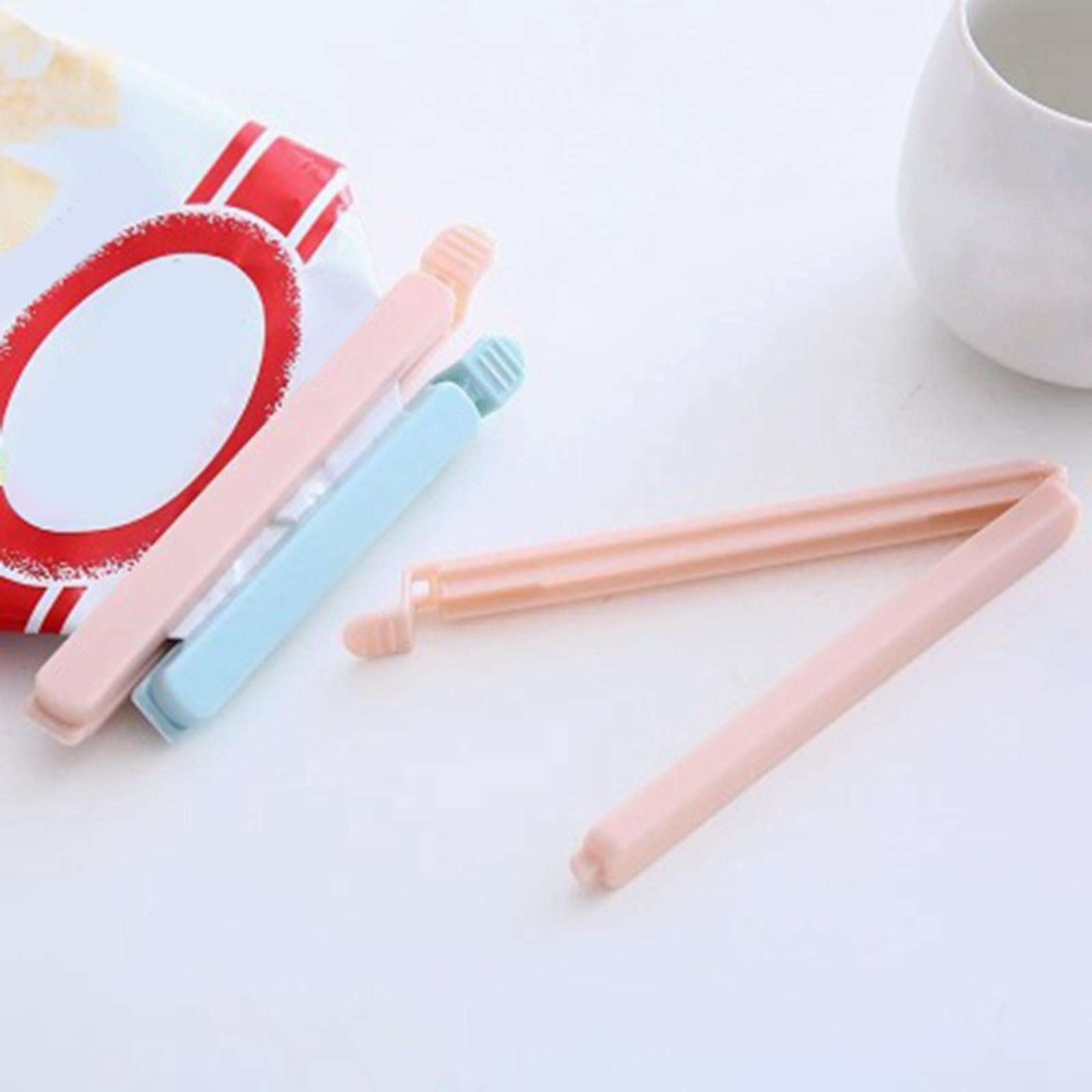 5 Pieces Bag Sealing Clips Food Packages Kitchen Tools Reusable for Kitchen Small Blue