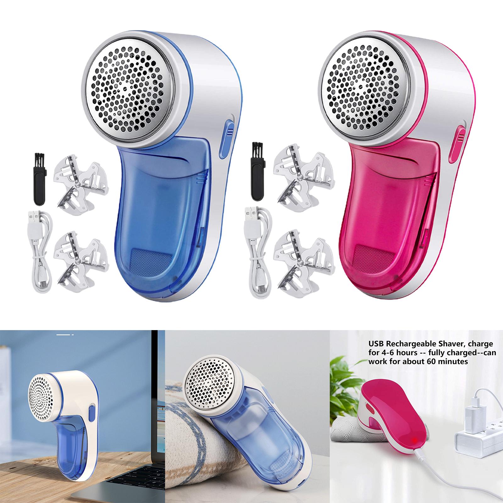 Lint Remover Fabric Shaver Removal Tool Trimmer for Cashmere Clothing Wool Blue