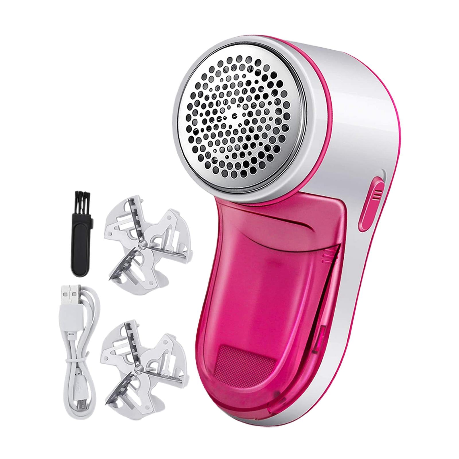 Lint Remover Fabric Shaver Removal Tool Trimmer for Cashmere Clothing Wool Pink