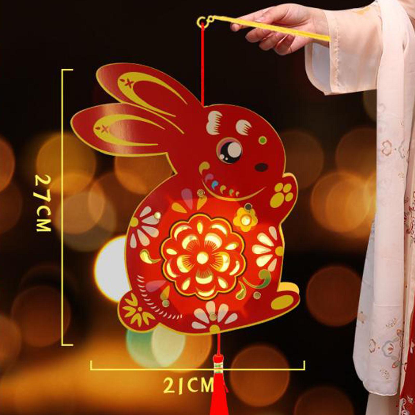 Chinese Style Lantern Making DIY Handmade Props Supplies for Celebration red