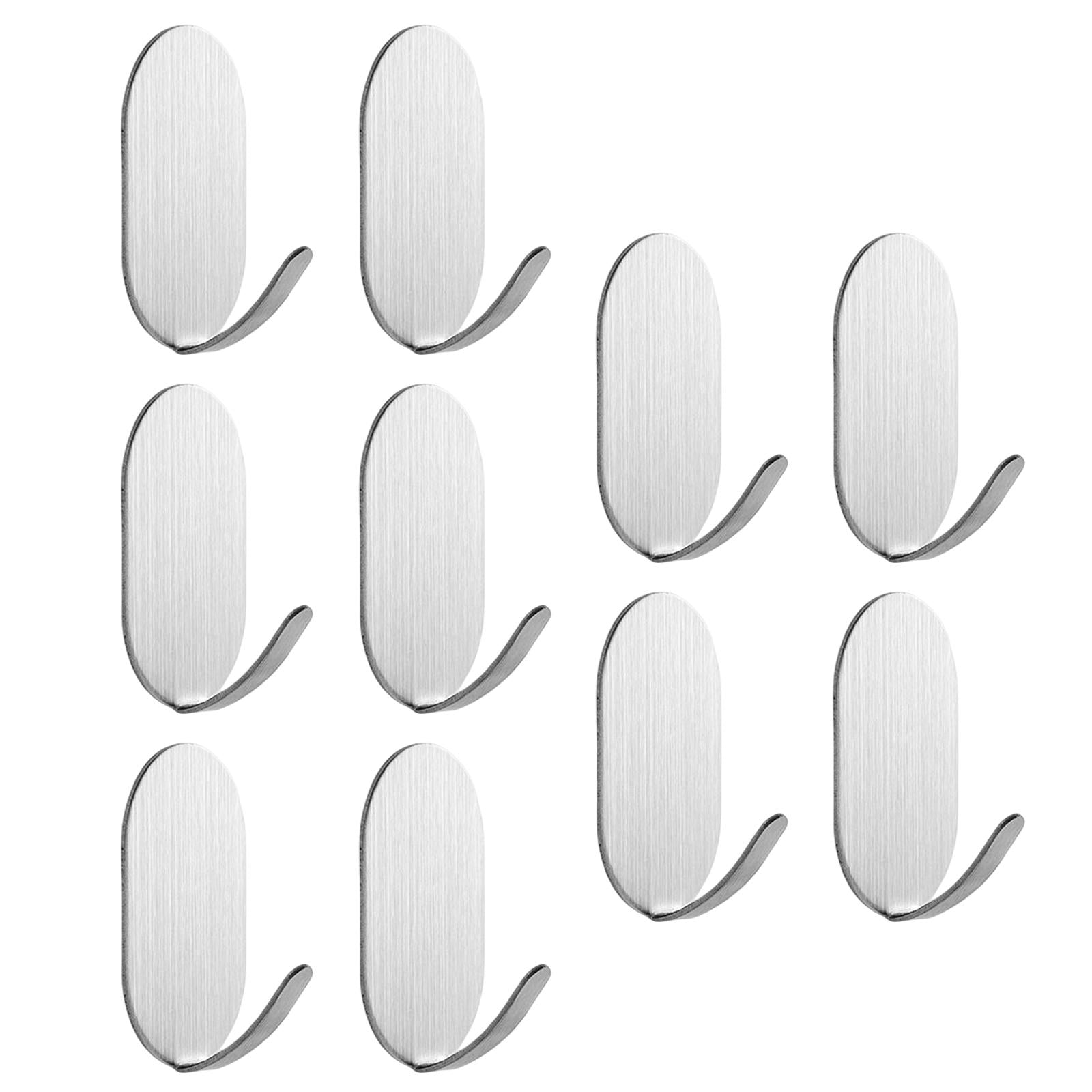 10x Coat Hook Rack Storage Organizer Holder Organizer Rack for Home wall Stainless Steel