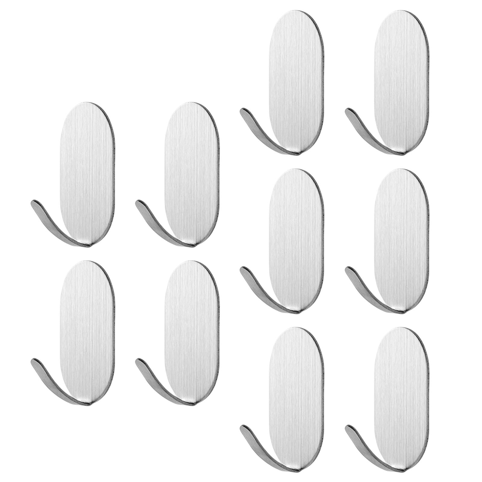 10x Coat Hook Rack Storage Organizer Holder Organizer Rack for Home wall Stainless Steel