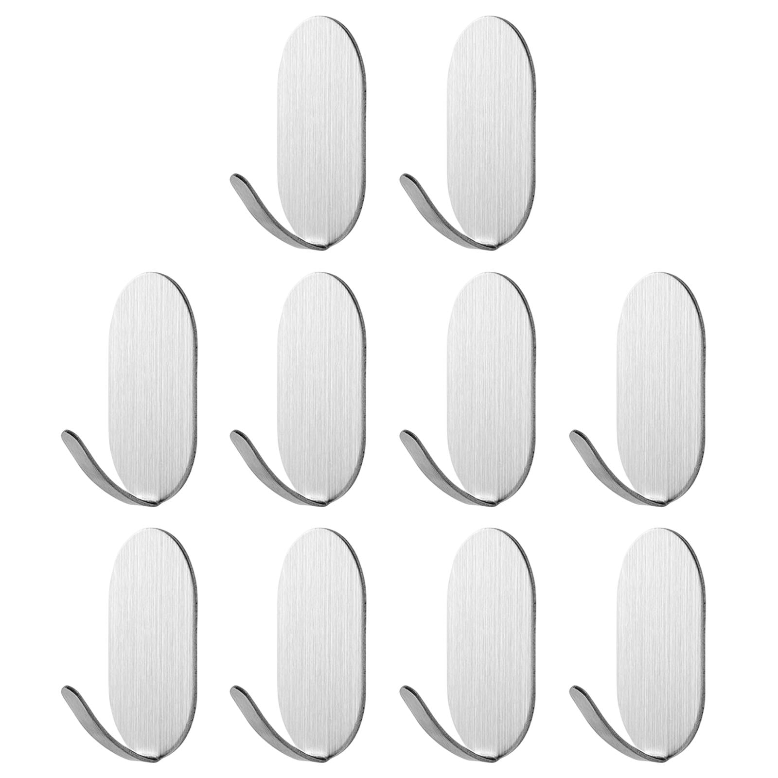10x Coat Hook Rack Storage Organizer Holder Organizer Rack for Home wall Stainless Steel