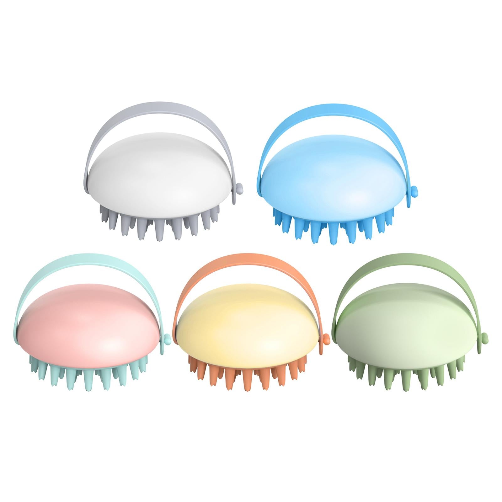 Cleaning Brush Wet and Dry Manual Hair Washing Tool Women Men Adults White