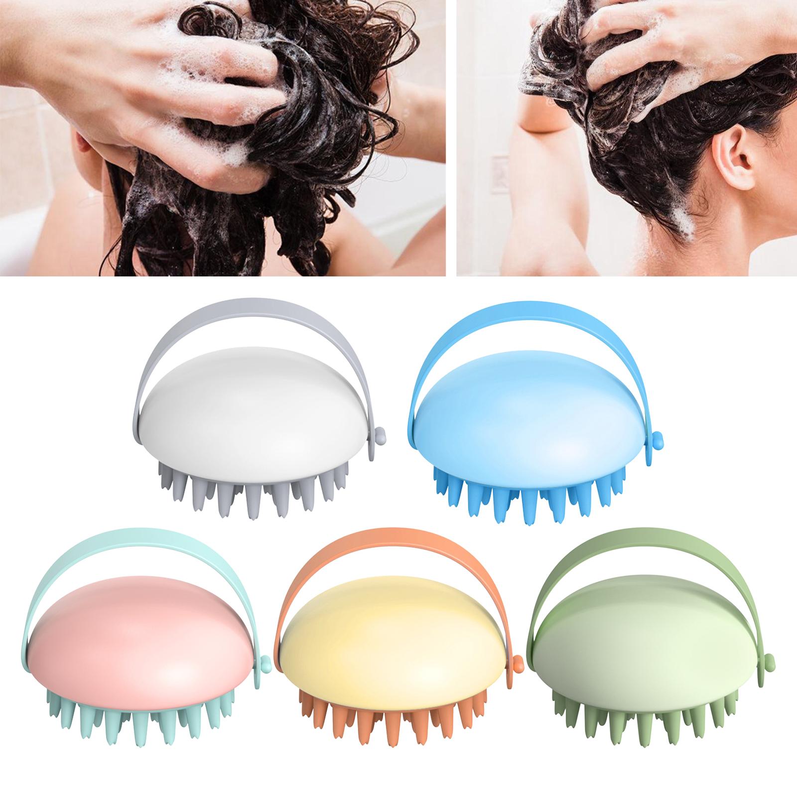 Cleaning Brush Wet and Dry Manual Hair Washing Tool Women Men Adults White