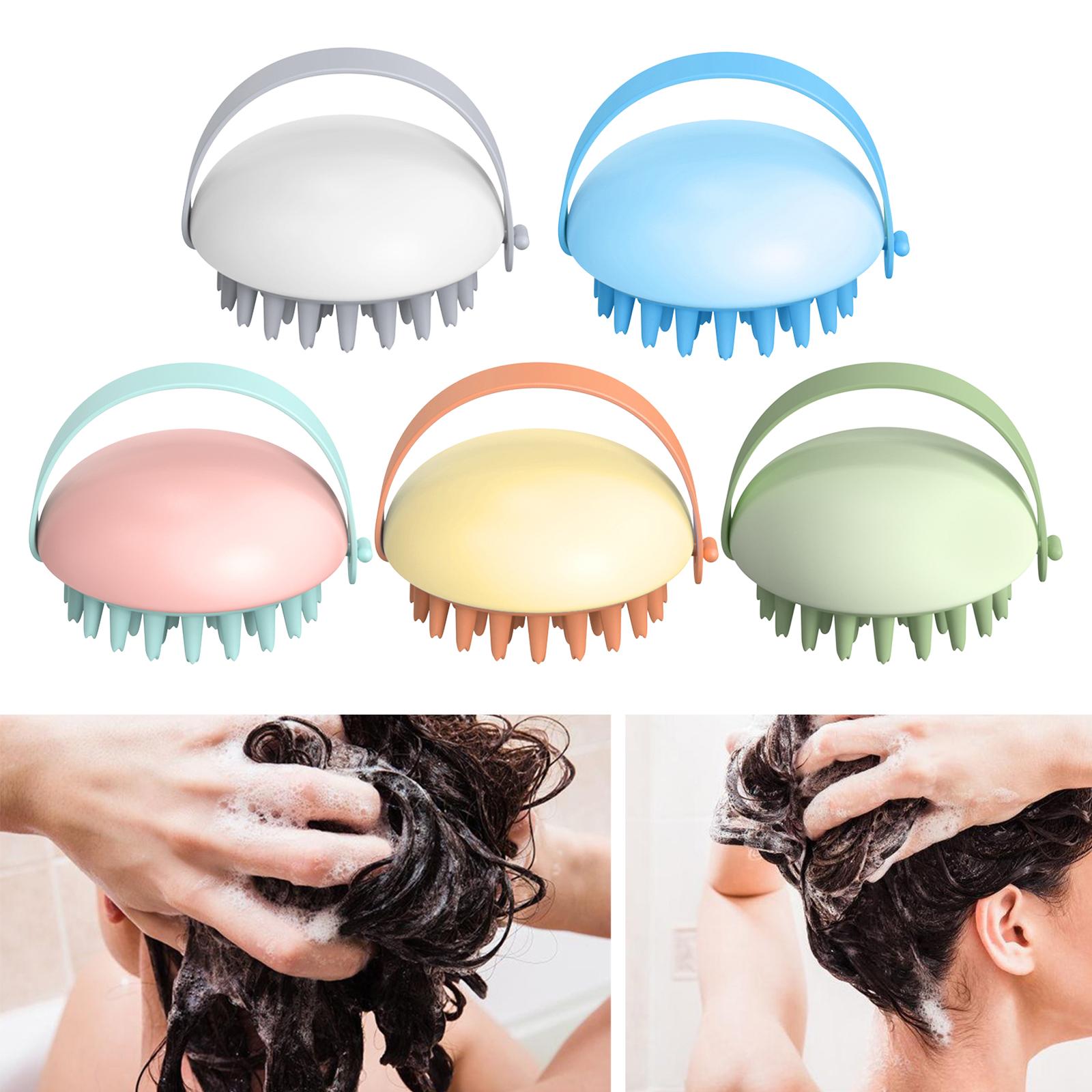 Cleaning Brush Wet and Dry Manual Hair Washing Tool Women Men Adults White