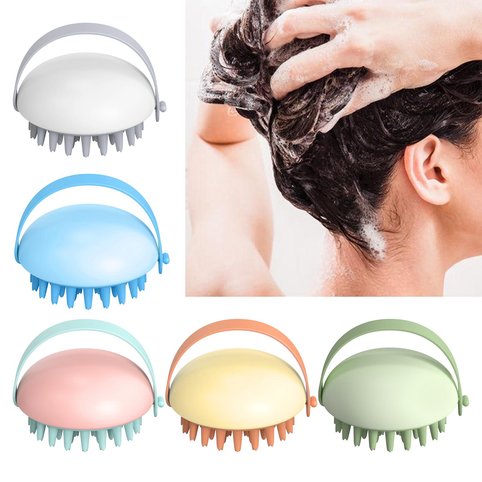 Cleaning Brush Wet and Dry Manual Hair Washing Tool Women Men Adults White