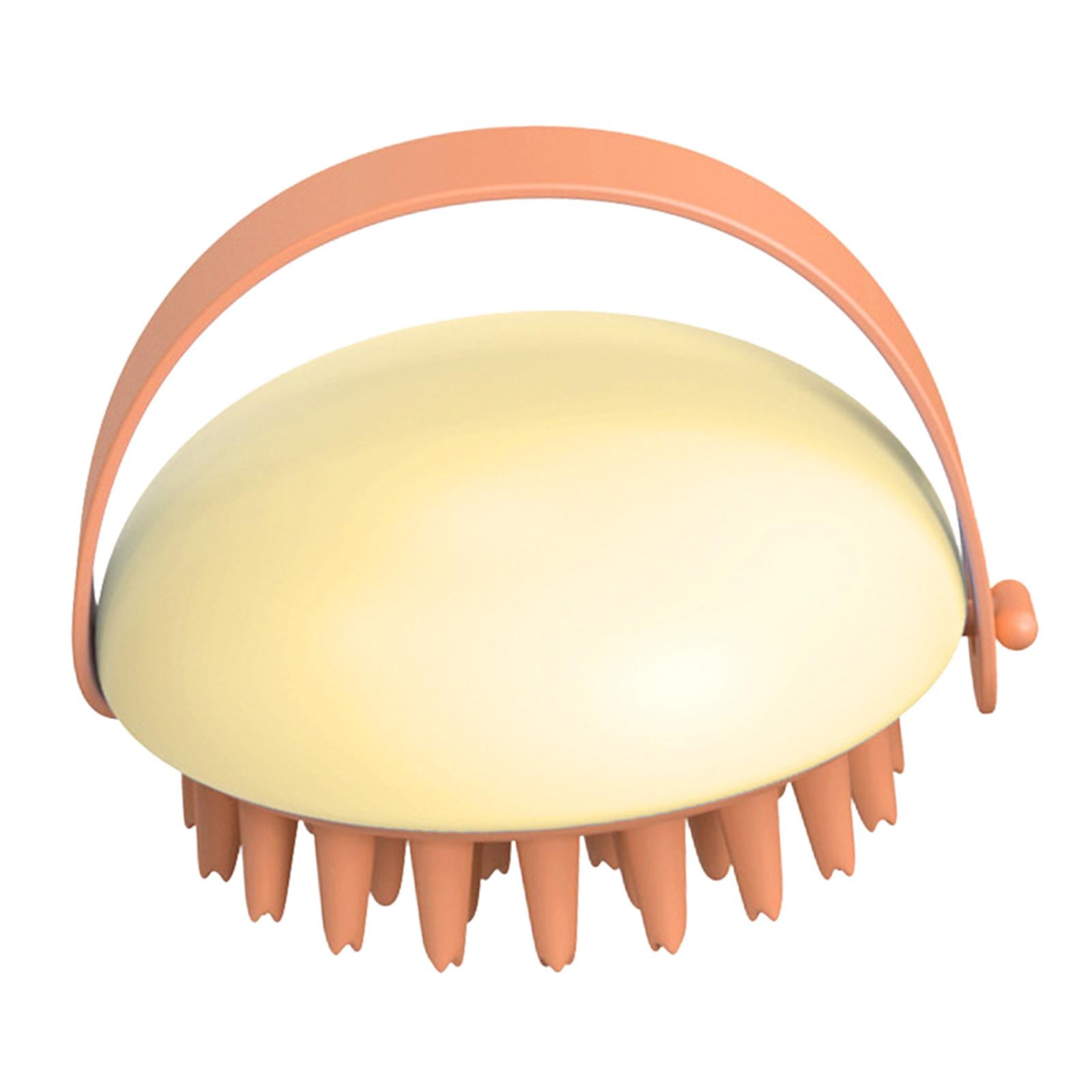 Cleaning Brush Wet and Dry Manual Hair Washing Tool Women Men Adults Yellow