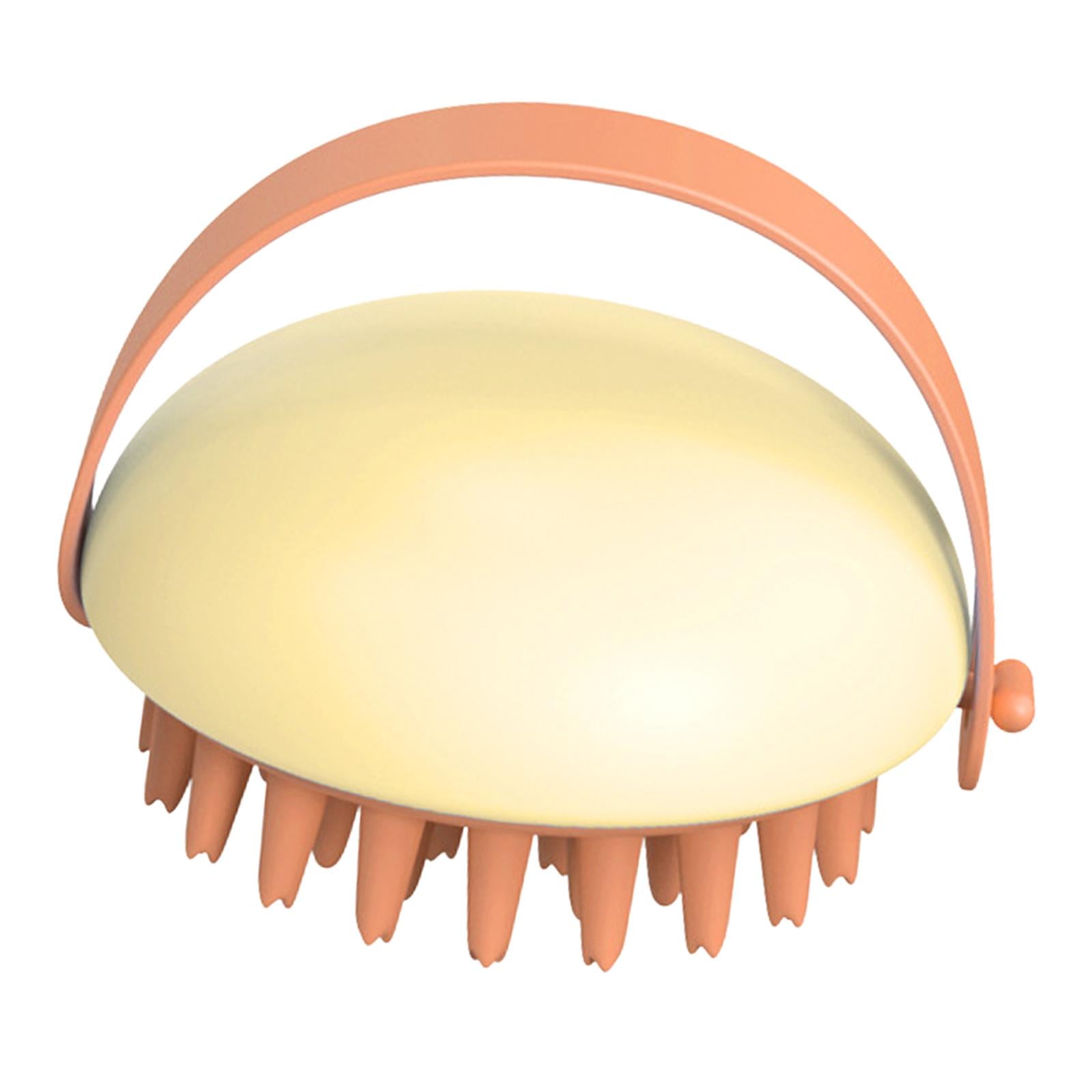 Cleaning Brush Wet and Dry Manual Hair Washing Tool Women Men Adults Yellow