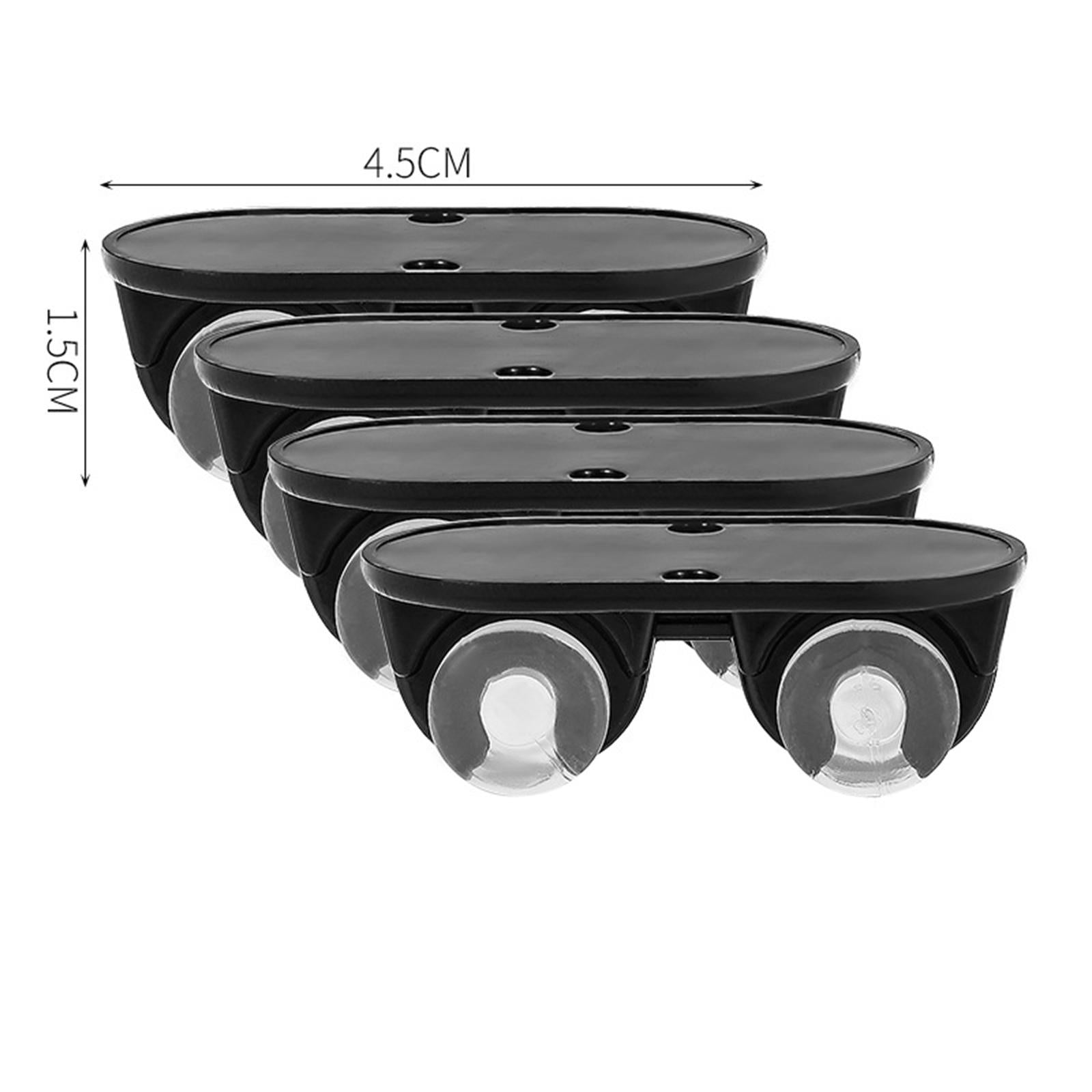 12Pcs Self Adhesive Caster Wheels for Trash Can Small Furniture Cabinet Black