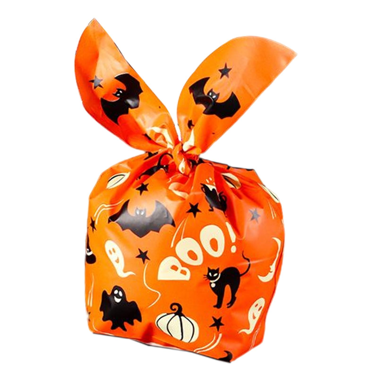 Halloween Candy Bags Party Favor Gift Bags for Celebration Halloween Party Orange B 17cmx10cm
