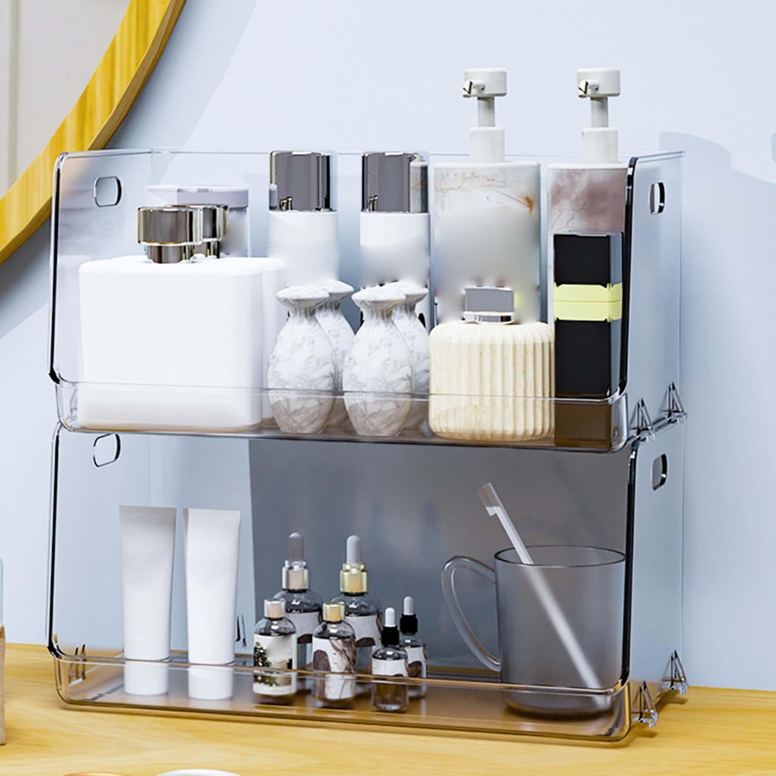 Multifunction Desk Makeup Holder with Handle for Concealers Palettes Vanity L