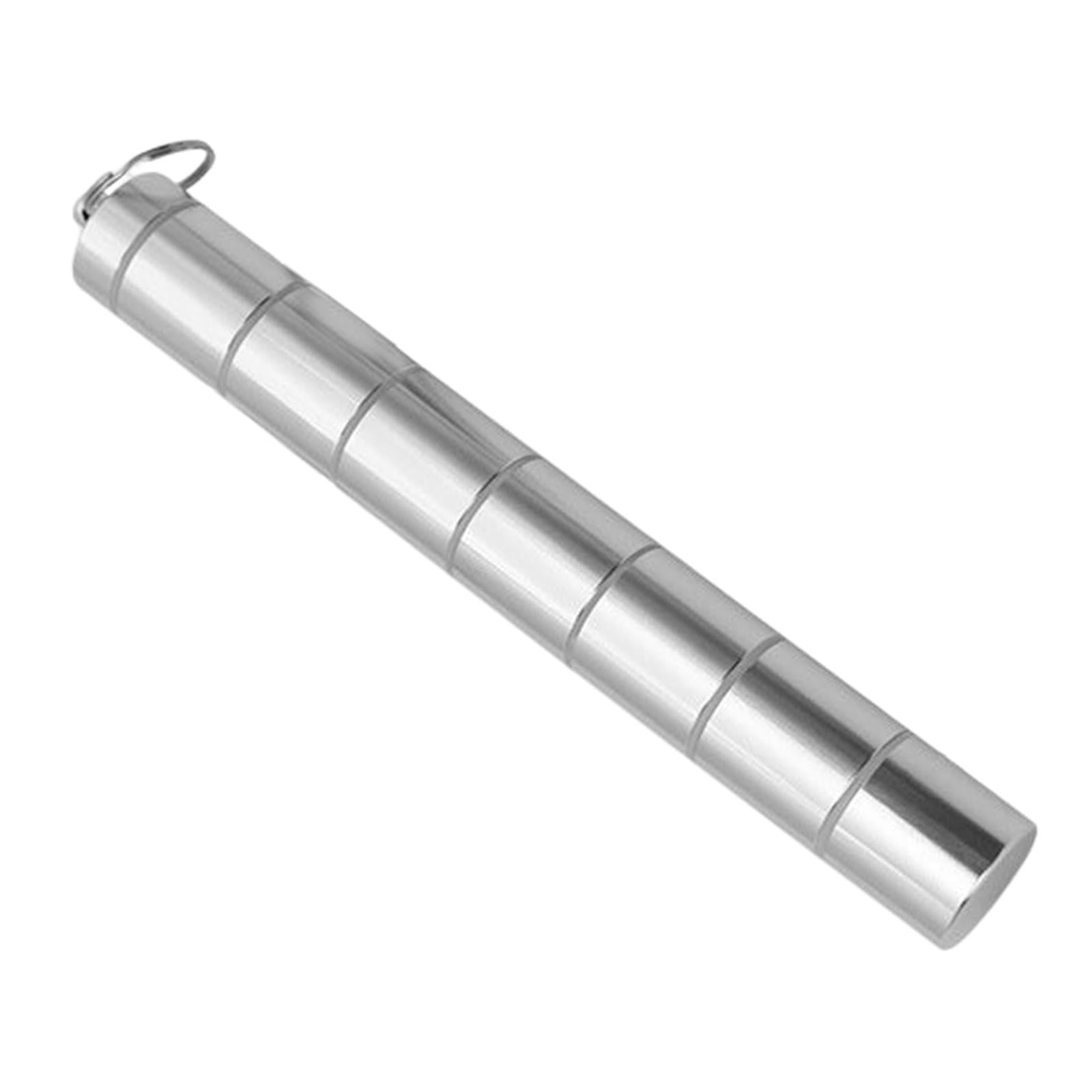 Pill Holder 7 Dispenser Compartments for Outdoor Silver