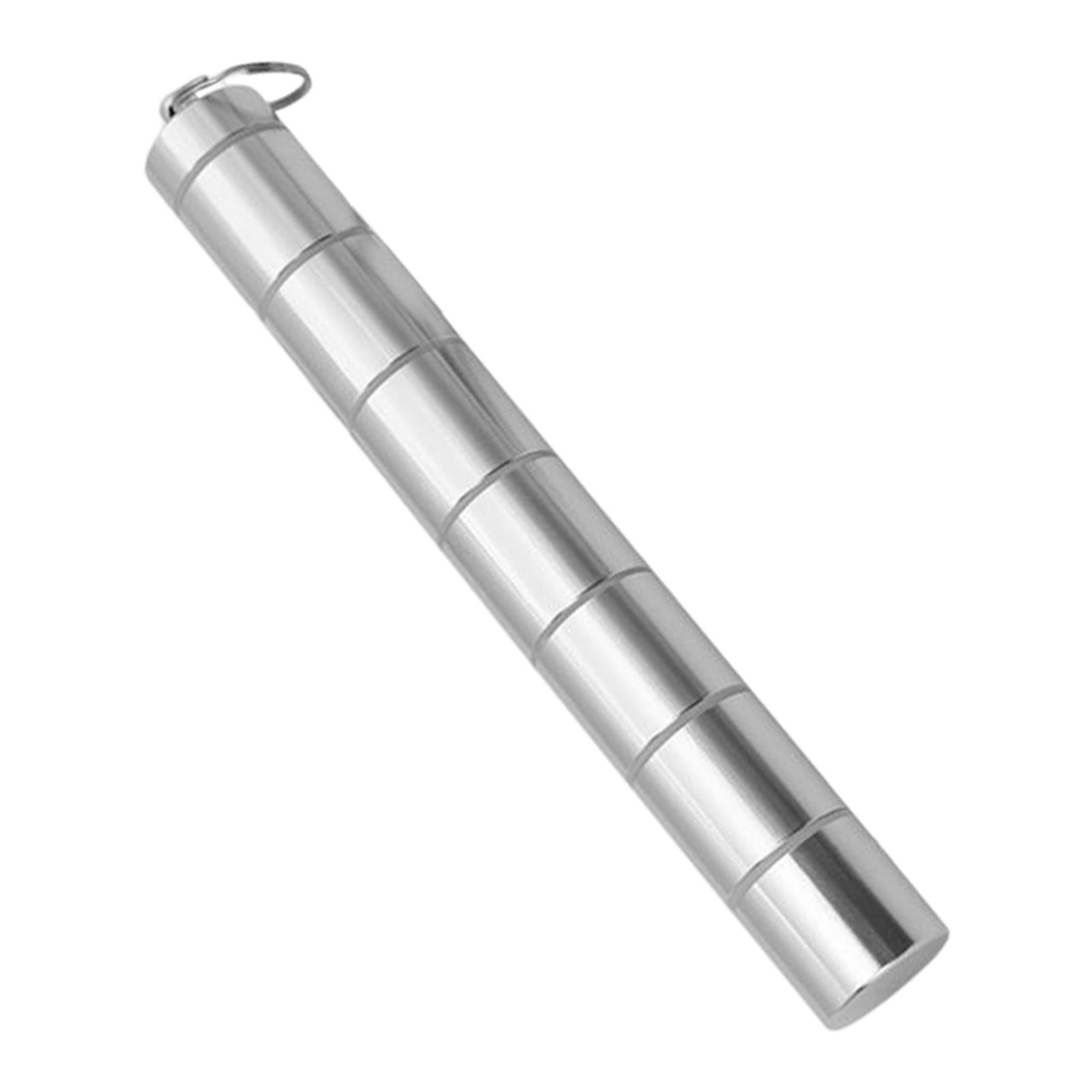 Pill Holder 7 Dispenser Compartments for Outdoor Silver