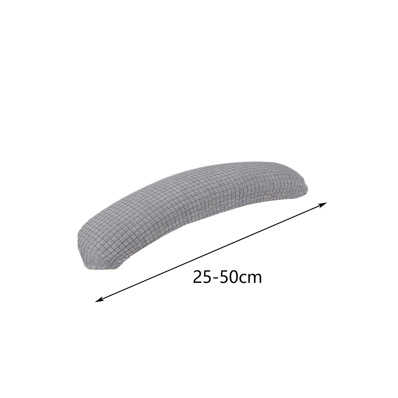 2Pcs Gaming Chair Arm Rest Pads Dustproof Removable for home Light Grey