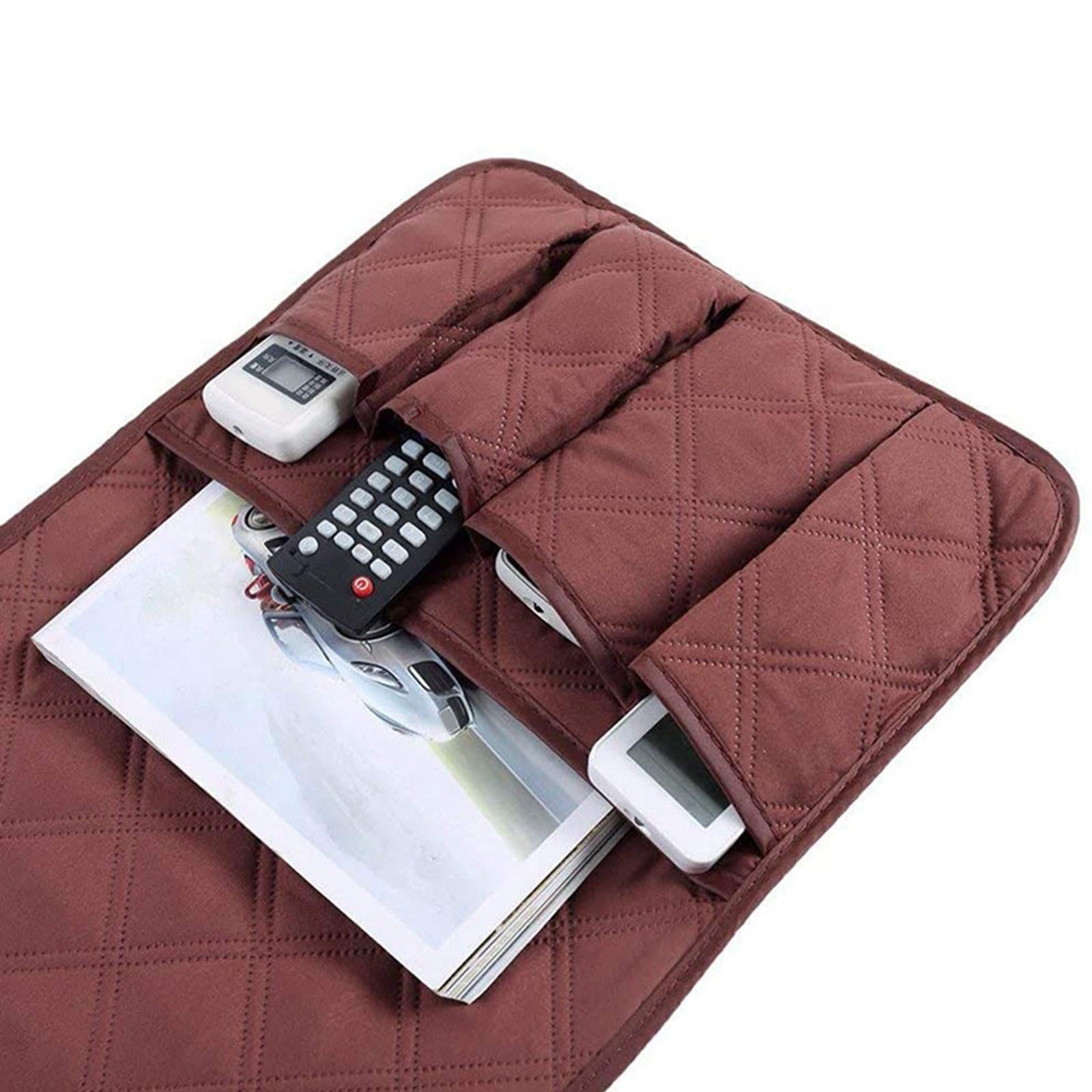 Non Slip Sofa Armrest Organizer Armchair Caddy for Couch Living Room Sofa Black