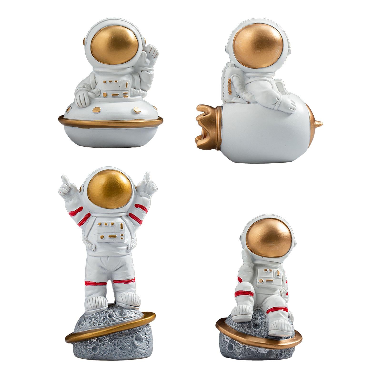 Spaceman Figurine Educational Themed Art for Themed Party Decor Housewarming Sitting Airship