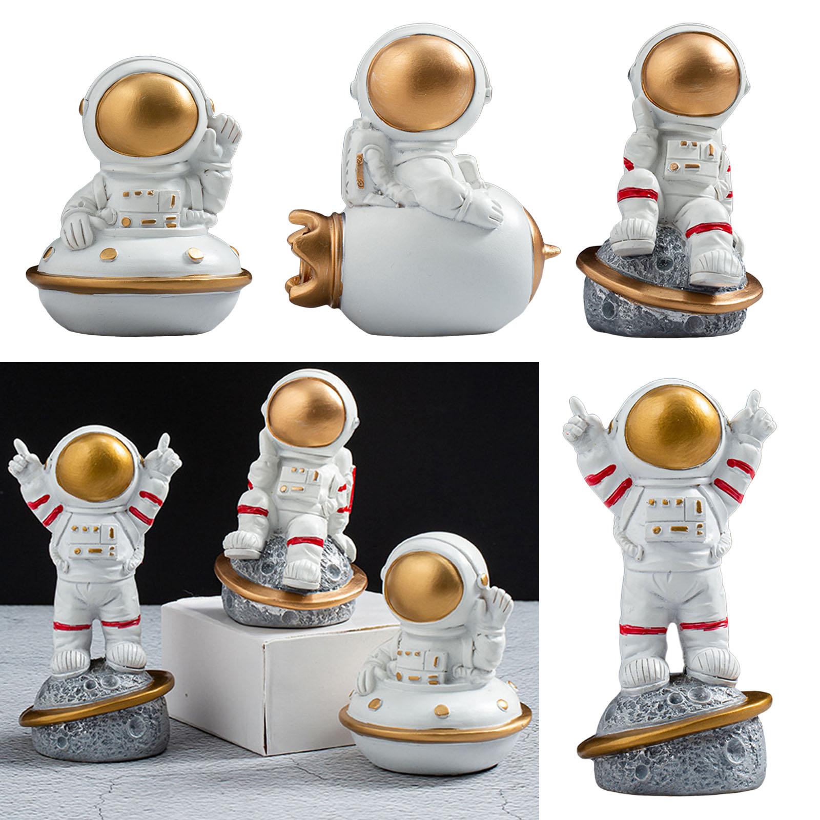 Spaceman Figurine Educational Themed Art for Themed Party Decor Housewarming Sitting Airship