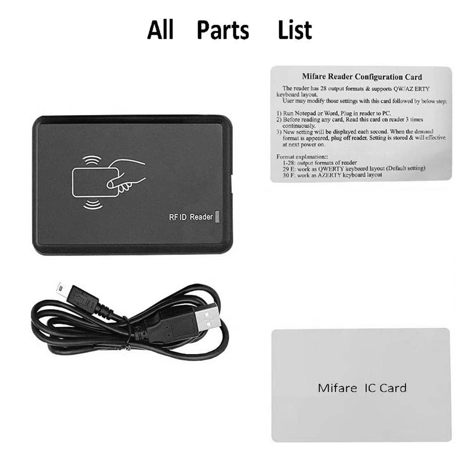 ID Card Reader 13.56MHz Card Reader Control Desktop Reader