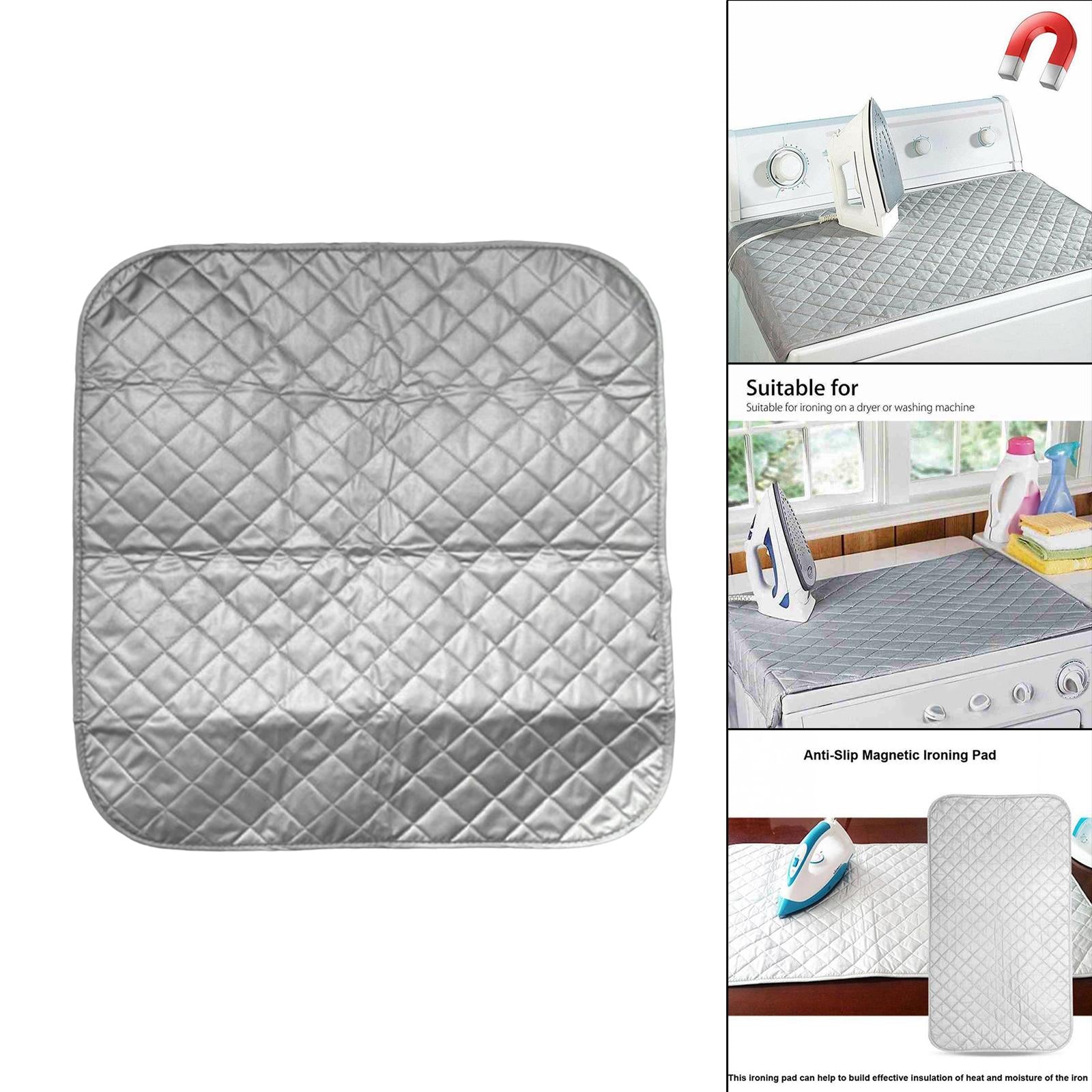 Ironing Mat Heat Resistant for Bed Dryer Ironing Board Magnet Square