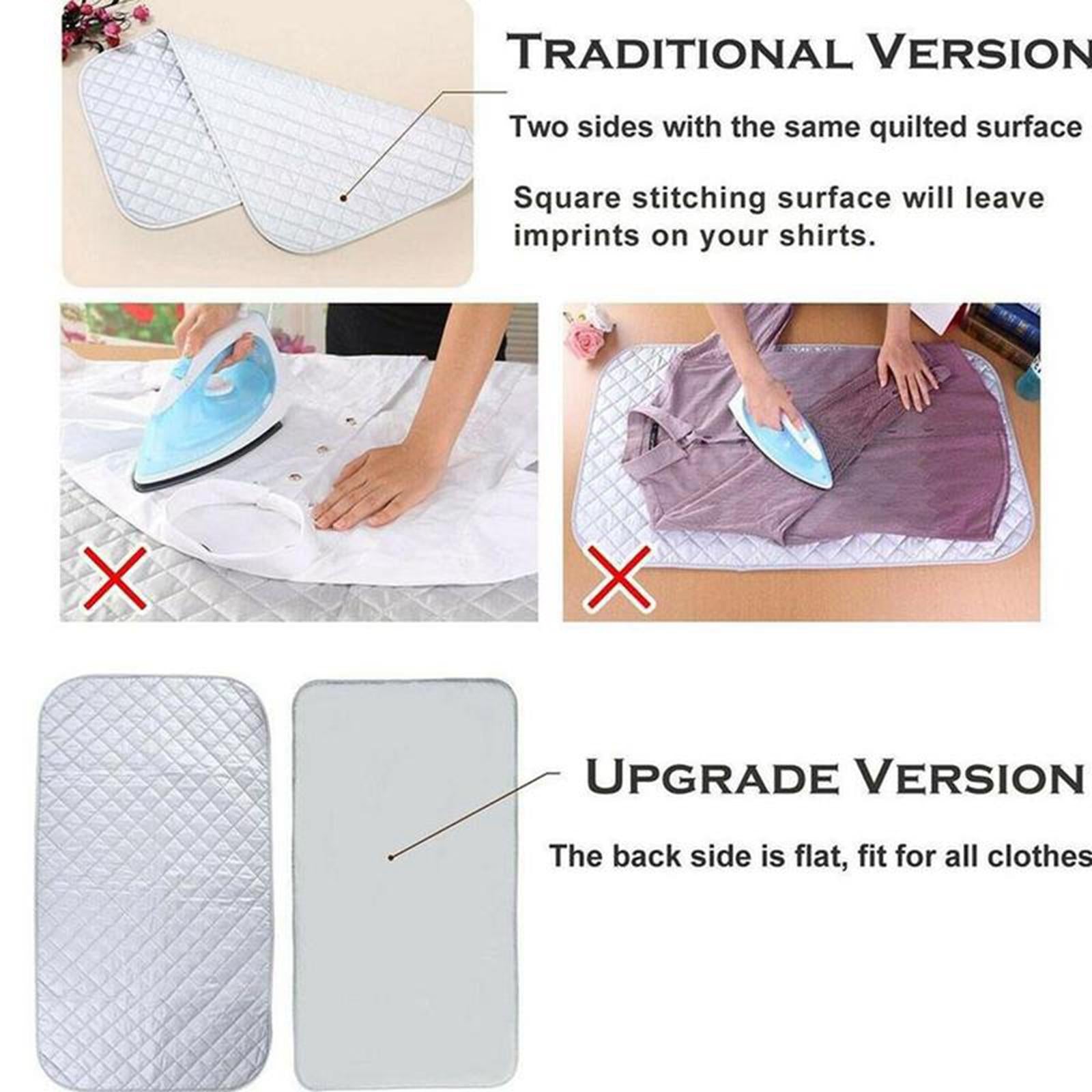 Ironing Mat Heat Resistant for Bed Dryer Ironing Board No Magnet Rectangle