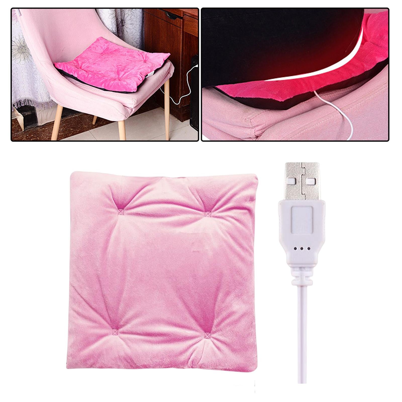 Electric Heating Pad Comfortable USB Warm for Car Bedroom Pink