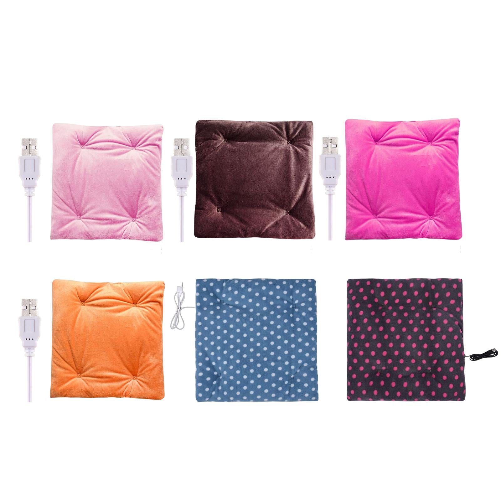 Electric Heating Pad Comfortable USB Warm for Car Bedroom Pink