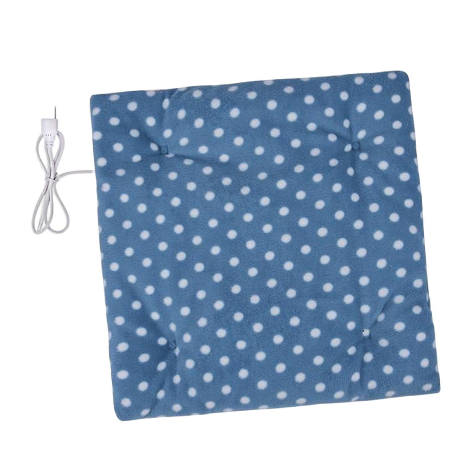 Electric Heating Pad Comfortable USB Warm for Car Bedroom Blue