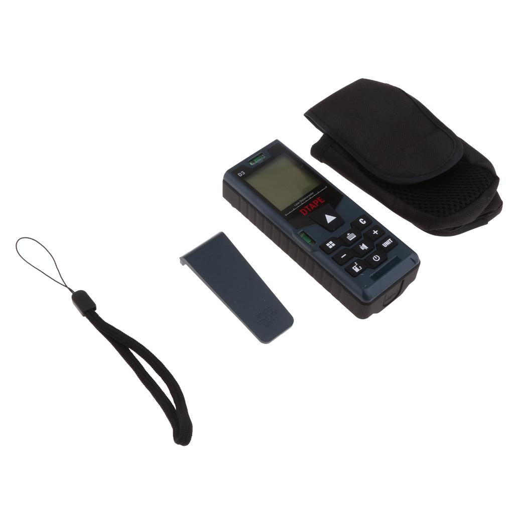 DTAPE Digital Hand-held Laser Distance Meter Range Finder Diastimeter D3 50M