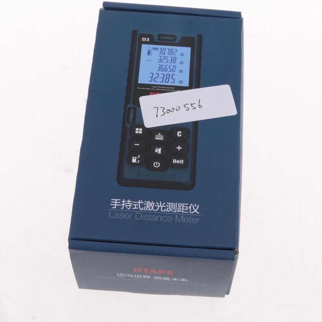 DTAPE Digital Hand-held Laser Distance Meter Range Finder Diastimeter D3 50M