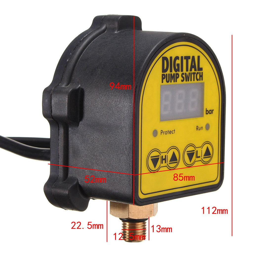 Auto 10bar Digital Pressure Switch Controller 220V for Water Ail Gas Pump