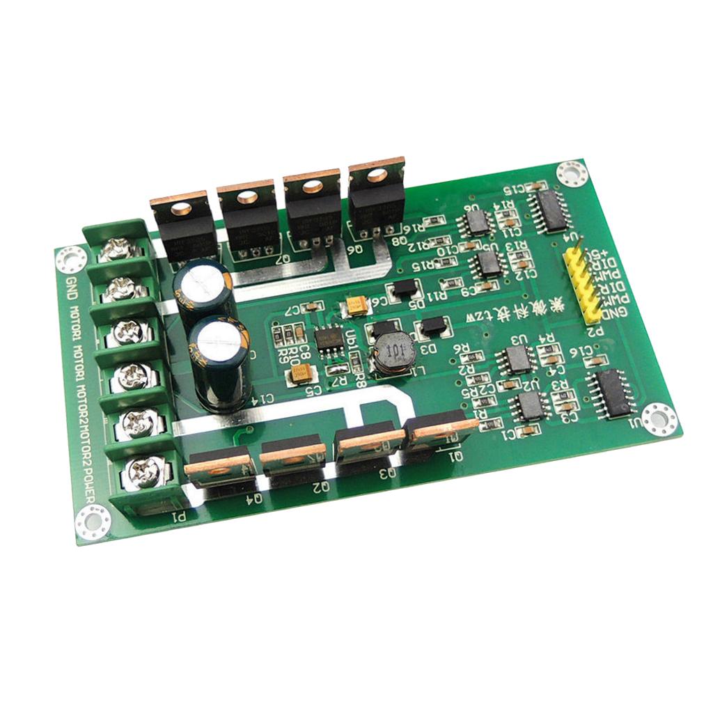 3V-36V Dual DC Motor Driver Board Module H-bridge MOSFET IRF3205 15A