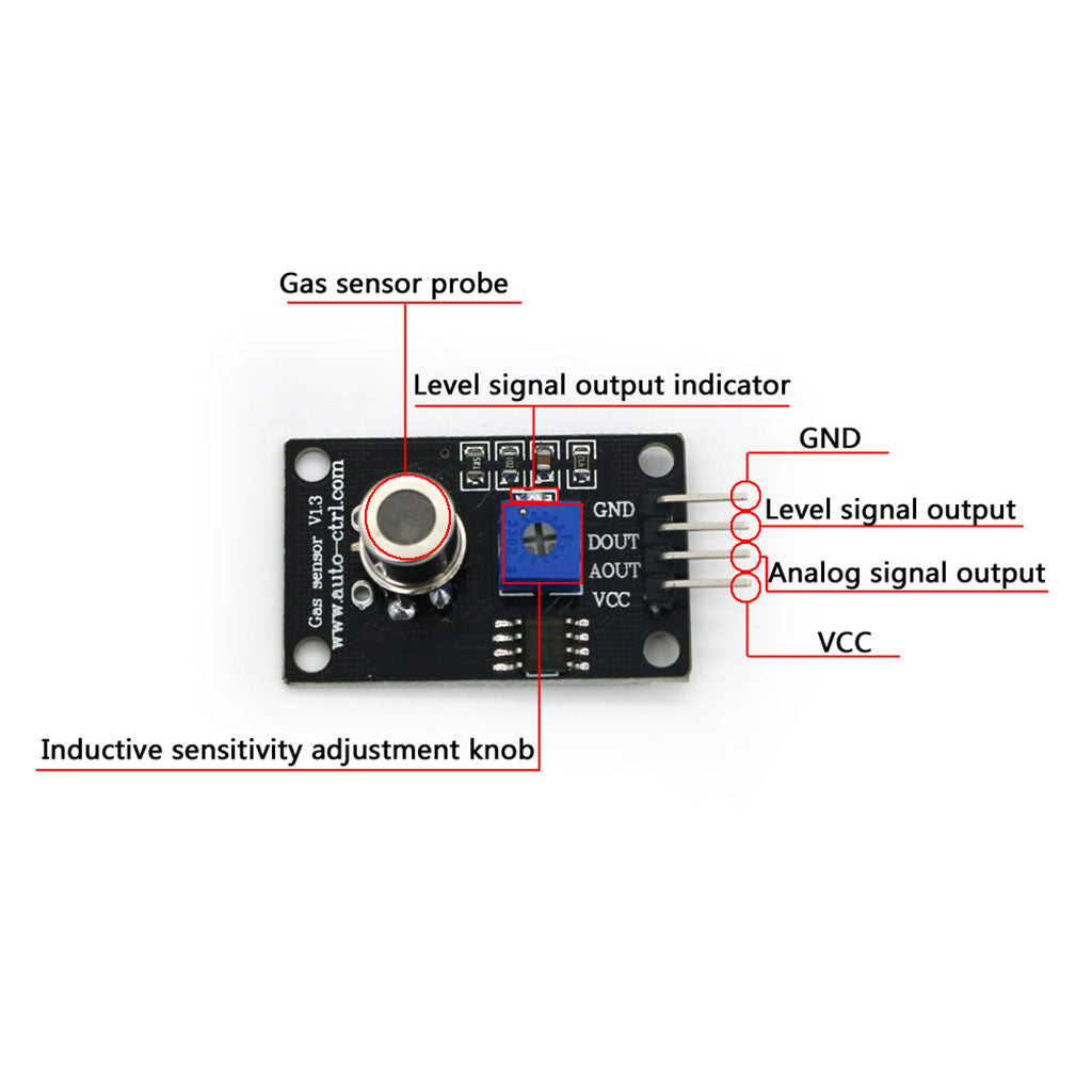 HCHO VOCs Sensor Gas Detection Sensor Module Detectors 0-1000ppm-MS1100
