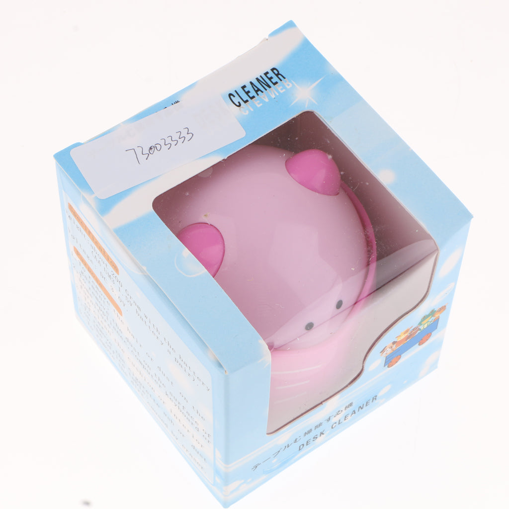 Mini Cat Table Dust Vaccum Cleaner Corner Desktop Home Office Dust Sweeper Pink