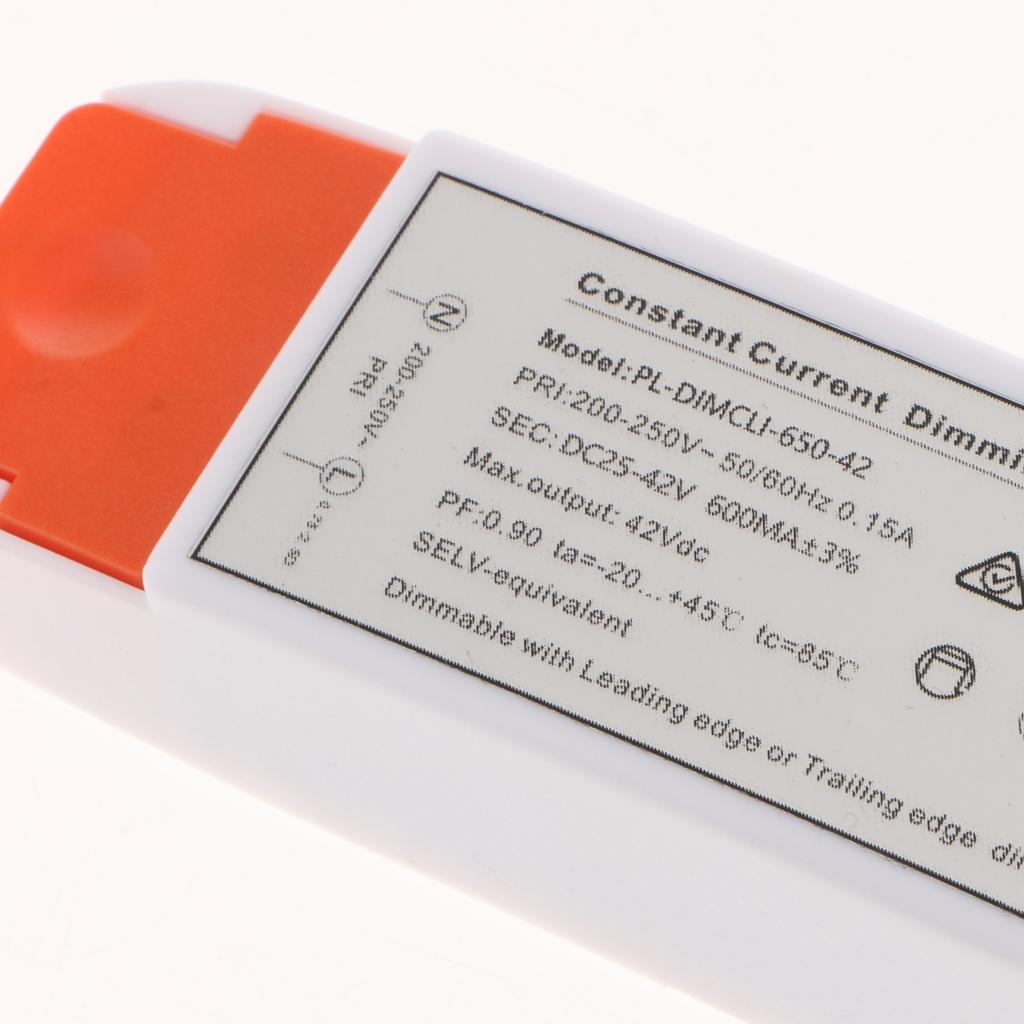 SCR Dimmable Led Power Supply DC 25-42V 600mA for Thyristor Downlights