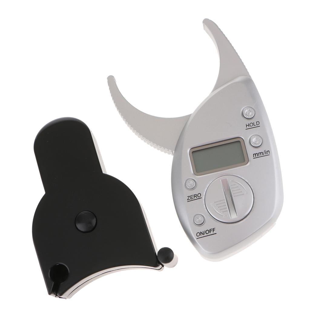 Mini Body Fat Caliper Fat Percentage Digital LCD Display Fold Method Measure