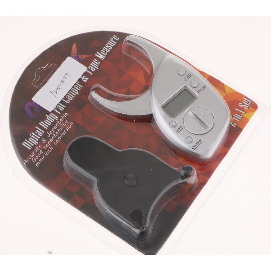 Mini Body Fat Caliper Fat Percentage Digital LCD Display Fold Method Measure