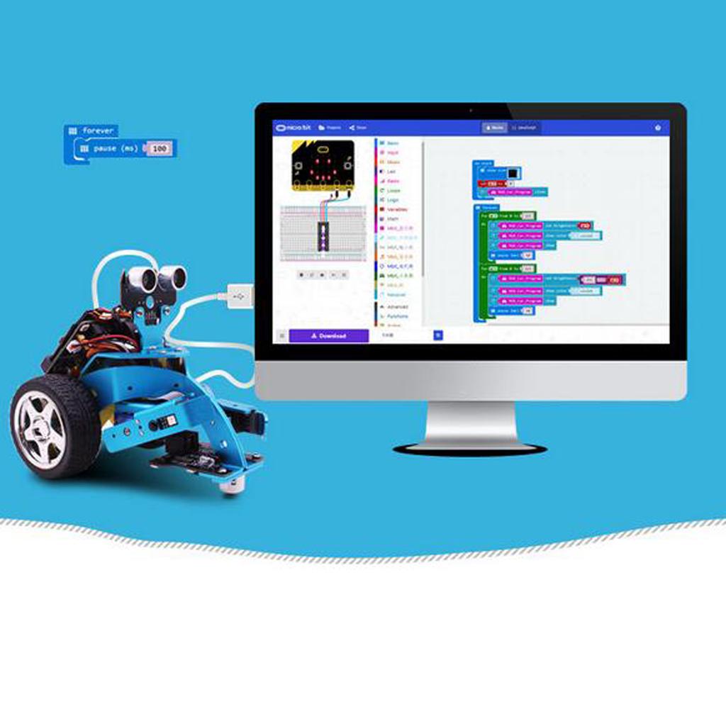 Yahboom Smart Robot Car Kit for Kids for Microbit Bit BBC Programmable Toys