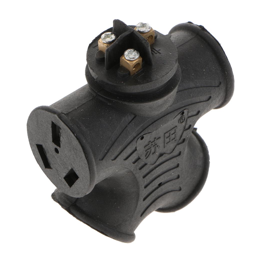 4 Plug Grounded Outlet Extender Surge Protector Grounded Adapter