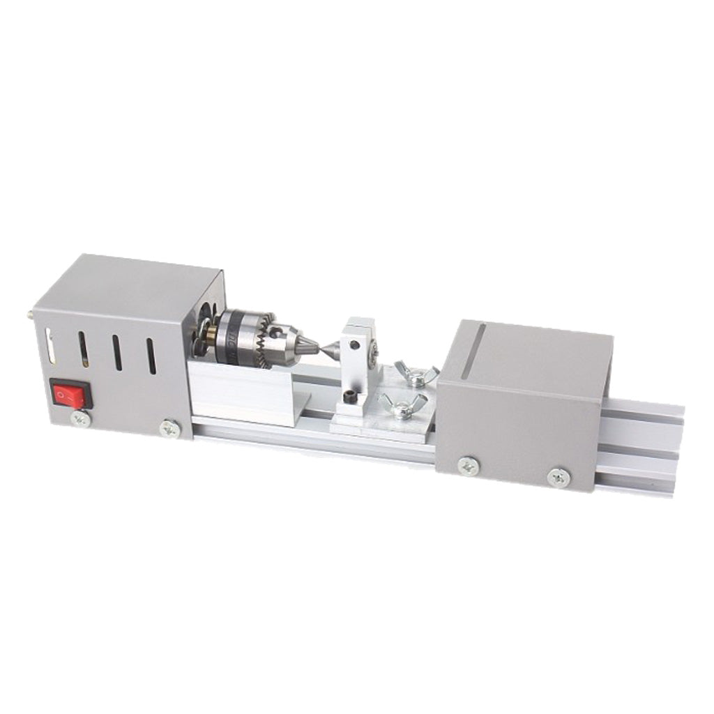 DC24V 100W Mini Lathe Bead Polisher Machine for Wood DIY Rotary Tool-EU Plus