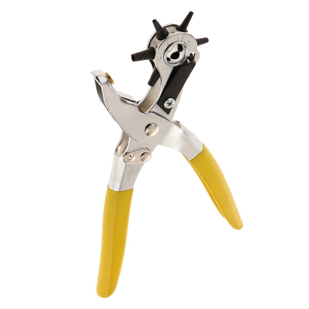 Stainless Steel Belt Puncher 6-hole Belt Puncher Leather Belt Holes Punch