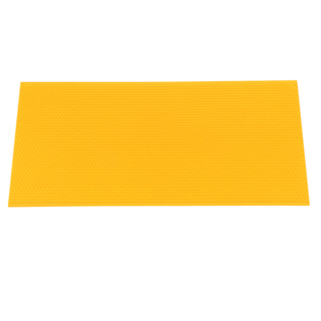 10pcs Beehive Brood Box Wired Wax Foundation Sheet Beekeeping Cell Cup Pad