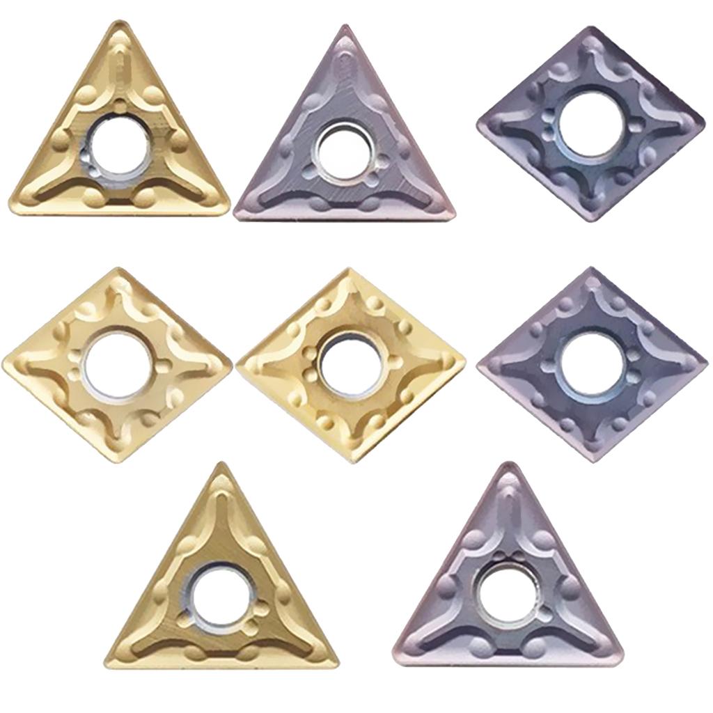 Carbide CNC milling cutter Steel parts Gold TNMG16404