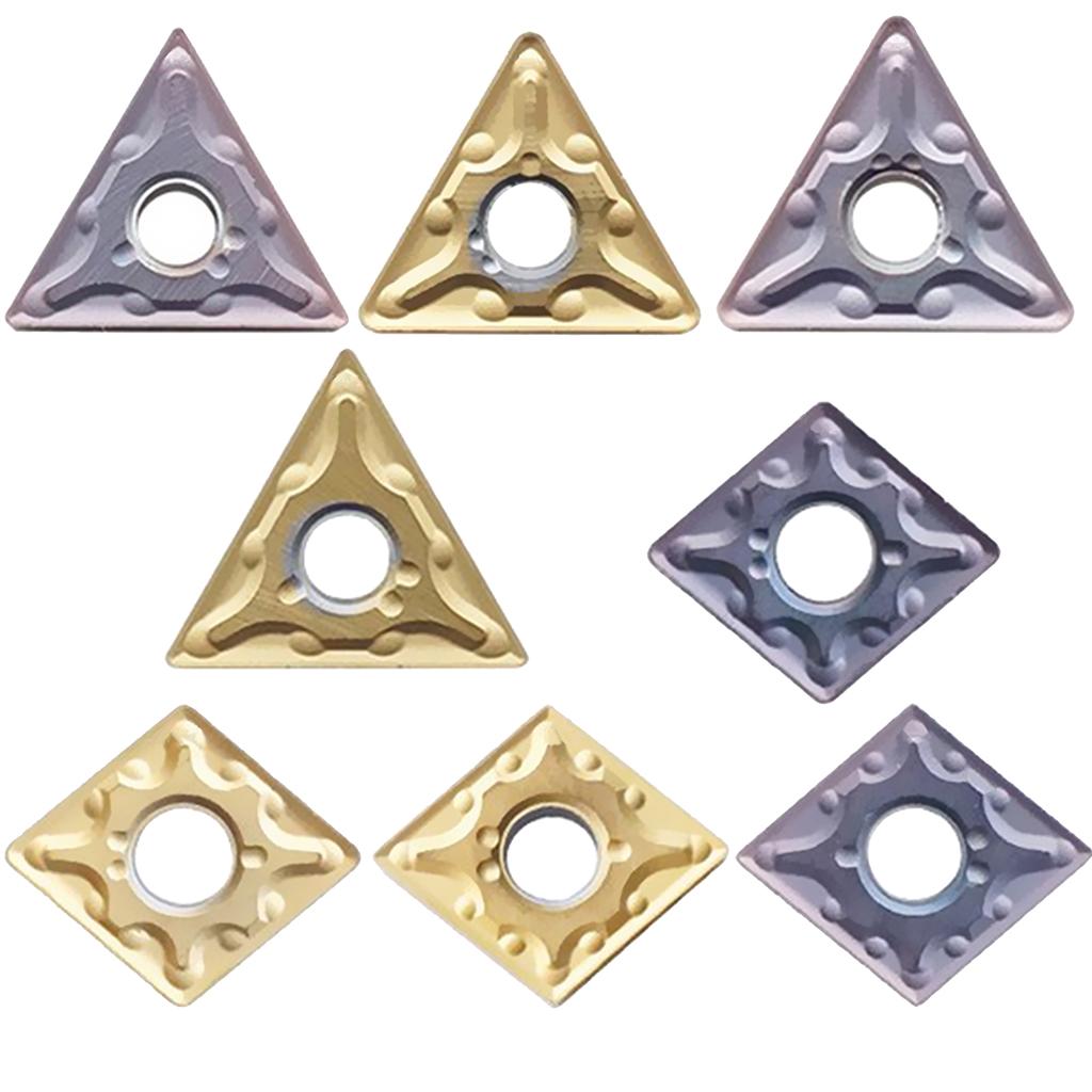 Carbide CNC milling cutter Steel parts Gold TNMG16404