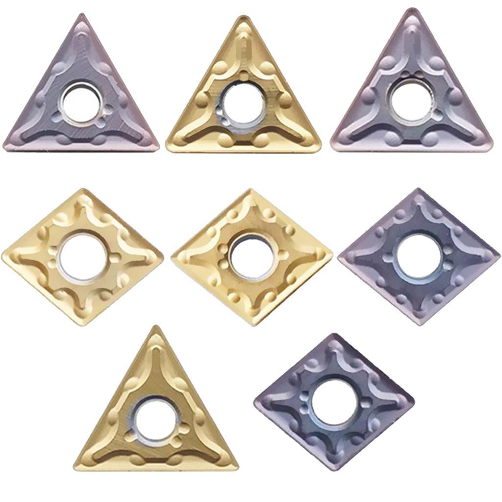 Carbide CNC milling cutter Steel parts Gold TNMG16404